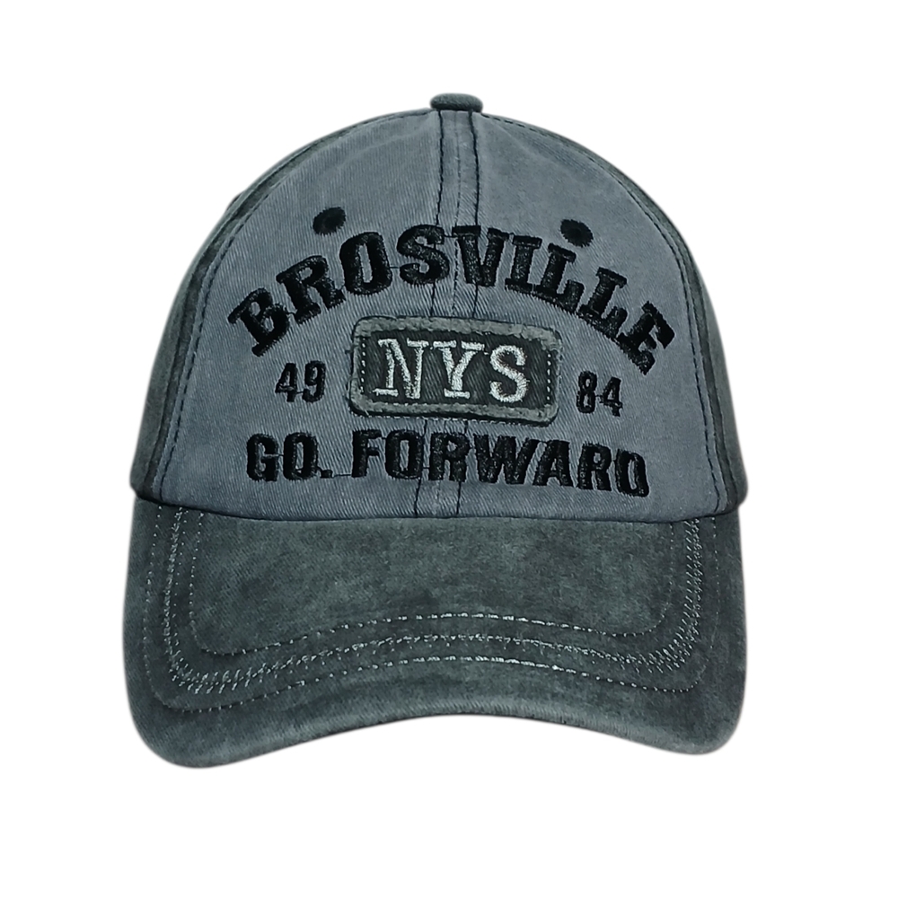 Brosville  49  N Y S  84 Go Forward  Denim  Distressed Strapback GREY/GREY